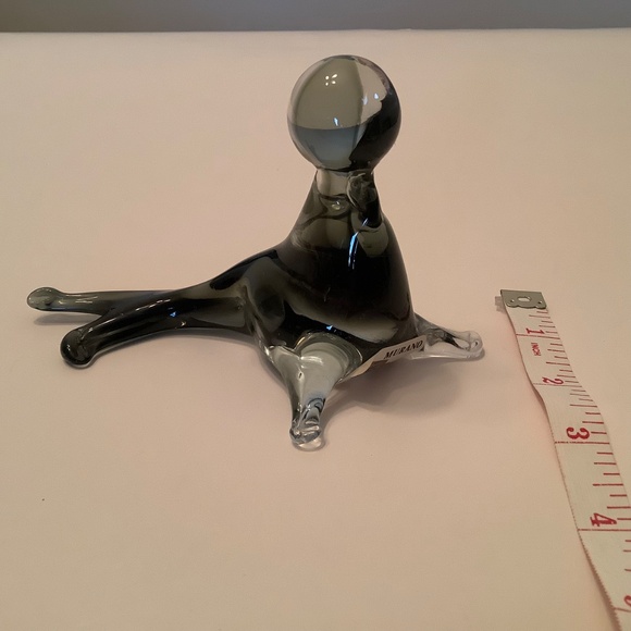 MURANO Vintage Art Glass Seal Sculpture Sticker intact Vintage 1970s - Picture 11 of 12